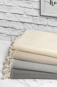 Denizli Concept Trendy Koltuk Örtüsü Siyah 170 x 300
