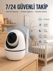 Akıllı Güvenlik Kamerası Hd Görüntü Kalitesi Hareket Algılama Wifi Kamera Yeni Nesil