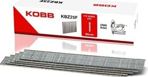 KBZ25F 25MM 2500 Adet F/e/j/8 Serisi Ağır Hizmet Tipi Kesik Başlı Çivi, Gri