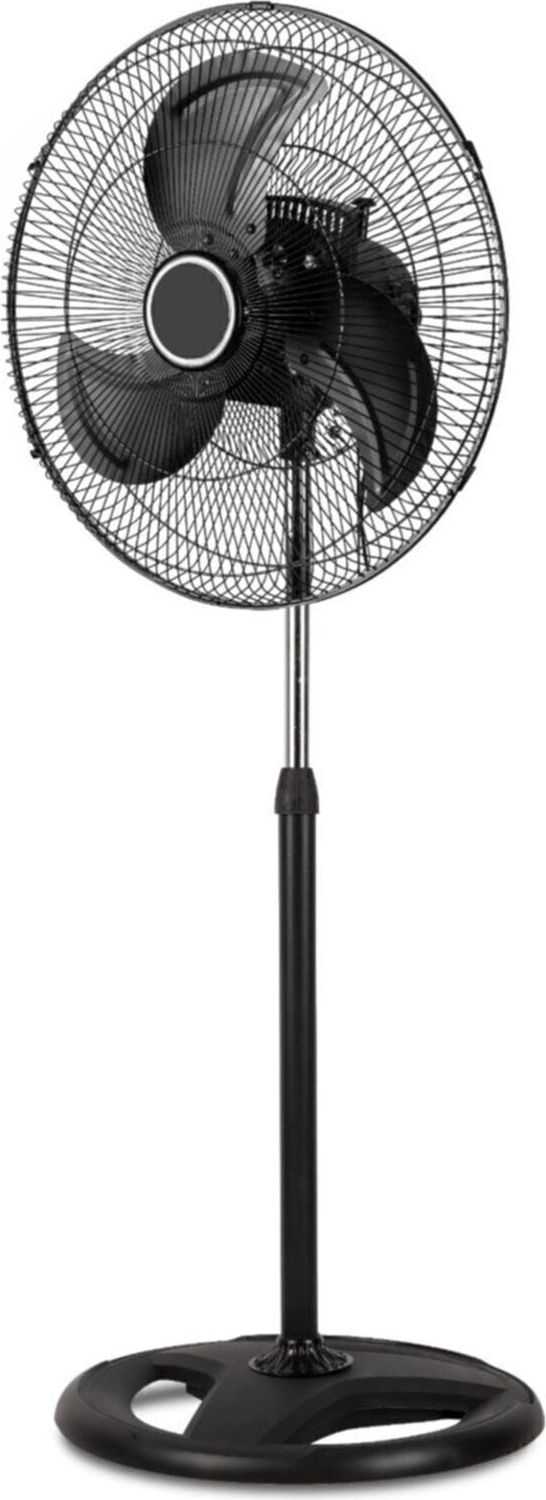 Ayaklı Sanayi Tipi 18 Inç Metal Pervaneli Vantilatör Siyah 80 Watt 2 Yıl Garantili