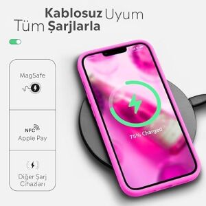 iPhone Kılıf Ince Sıvı Silikon 3 Katmanlı Tam Kaplamalı Yumuşak Jel Kauçuk Kılıf Kapak (Açık Pembe, iPhone 11)