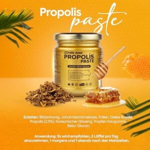 Zühre Ana Propolis Macunu - Beta Glukan ve Ginseng Katkılı Hologramlı Ürün 240 G