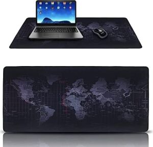 Dünya Haritalı 90X40 cm Mouse Pad, Dünya Desenli Mouse Pad