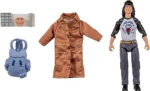 Stranger Things Dustin Henderson Baş Aşağı Koleksiyoncu Figürü - 15 cm Yumuşak Iyi Giysiler ve Benzersiz Aksesuarlarla Son Derece Detaylı Figür