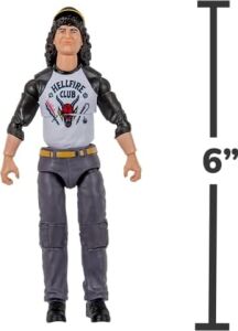Stranger Things Dustin Henderson Baş Aşağı Koleksiyoncu Figürü - 15 cm Yumuşak Iyi Giysiler ve Benzersiz Aksesuarlarla Son Derece Detaylı Figür