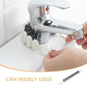 2'li 360° Bükülebilir Aralık Temizleme Fırçası, 26,5 cm Esnek Saplı Kavisli Yüzey Temizleyici, Askı Delikli Çok Amaçlı Mutfak Banyo Lavabo Temizlik Fırçası
