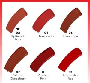 Deep Lipstick 02 Optimistic Rose Kremsi Dokulu Yarı Parlak Ruj, Nude
