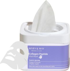 Mary&may Kolajen Peptit Içeren Kırışıklık Karşıtı Maske Paketi 1 Adet / 400 gr