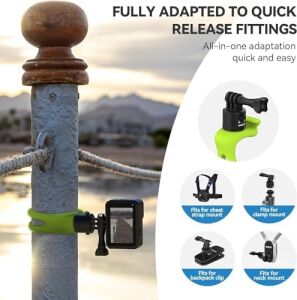 Telesın Hızlı Çıkarma Esnek Montaj Sarma Bandı, Bisiklet Gidon Rulo Çubuk Tüp Çubuk Çubuk Montaj Aksesuarı Aksiyon Kameraları Için (Gopro, INSTA360, Djı) (Siyah, Hızlı Çıkarma)