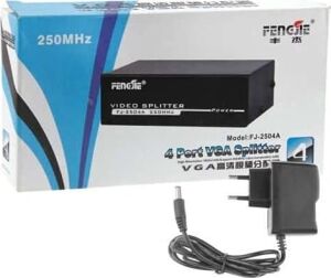 4 Port VGA Splitter VGA Çoğaltıcı VGA 4 VGA Çoklayıcı 200MHZ