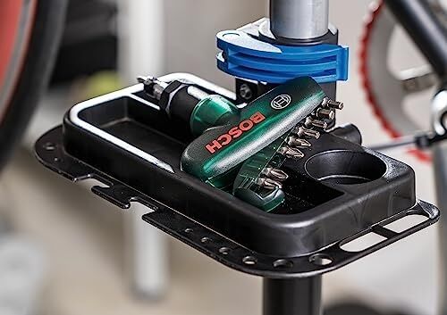 Professional Accessories Diy Circirli Tornavida ve 9 Vidalama Ucu, Gri
