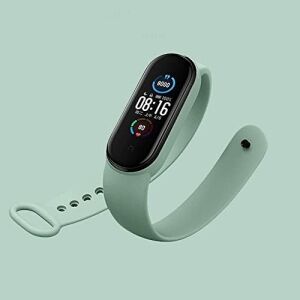Xiaomi Mi Band 6 ile Uyumlu Saat Kayışı Ent Kaliteli Xiaomi Mi Band 6 ile Uyumlu Spor Saat Kontrast Renkli Termoplastik Siyah