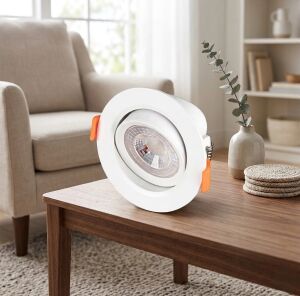 1 Adet Cata Ct 5204 Akik Beyaz Kasa 7W Sıva Altı LED Spot Gün Işığı 3200K