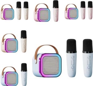 Bluetooth, USB ve Aux Girişli Çok Fonksiyonlu Karaoke Hoparlör