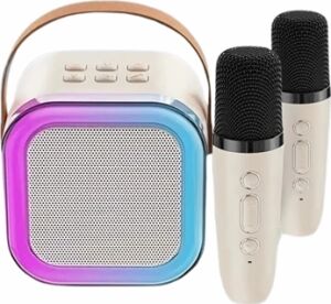 Bluetooth, USB ve Aux Girişli Çok Fonksiyonlu Karaoke Hoparlör