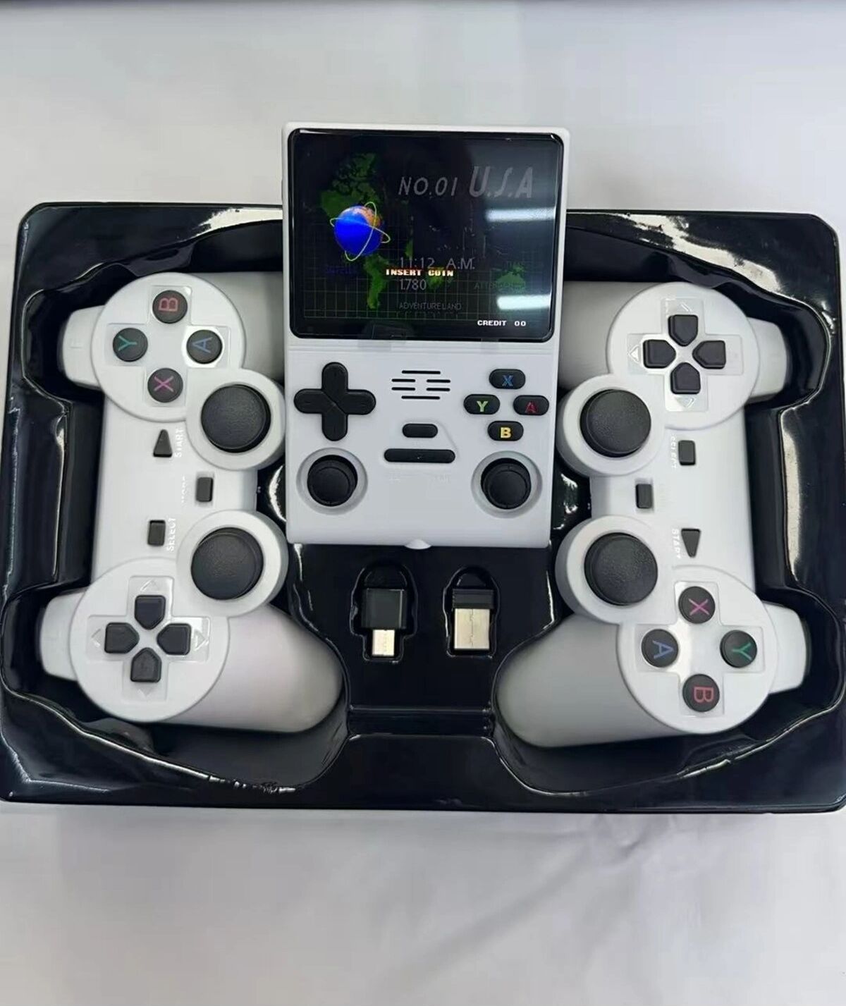 Beyaz Bluetooth Özellikli Retro Arcade Oyun Konsolu ve Rocker Wi-Fi Tv Bağlantılı
