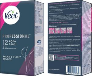 Professional Sir Ağda Bandı Bacak & Vücut Bölgesi Hassas Ciltler Için 12'li
