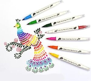 Brush Sing Pen Twin Çift Taraflı Fırça Uçlu Kalem Zeytin Yeşili