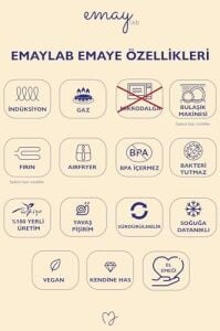 Cupid Kalp Desenli Emaye Kupa