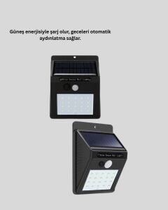 Kablo Gerektirmeyen Solar LED Bahçe ve Veranda Işığı