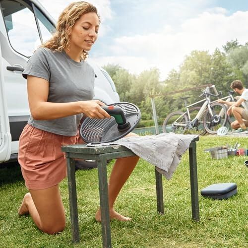 Home And Garden Akülü Elektrikli Temizleme Fırçası Universalbrush (3.6 Ah Dahili Akü, 1 Mikro USB Şarj Cihazı ve 4 Temizleme Aparatı Dahildir, Karton Pakette)