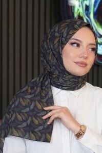 Dalgalı Desen Mor Soft Pamuk Şal Lila
