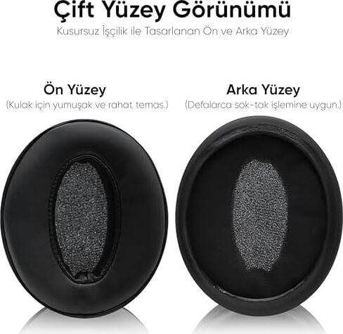Sennheiser ile Uyumlu Kulaklık Pedi Hd 4.50BT - Hd 4.50BTNC - Hd 4.50SE - Hd 4.40BT - Hd 4.30G - Hd 4.20S - Hd 458BT - Hd 450 - Hd 450BT - Hd 400S - Hd 350BT