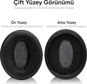 Sennheiser ile Uyumlu Kulaklık Pedi Hd 4.50BT - Hd 4.50BTNC - Hd 4.50SE - Hd 4.40BT - Hd 4.30G - Hd 4.20S - Hd 458BT - Hd 450 - Hd 450BT - Hd 400S - Hd 350BT