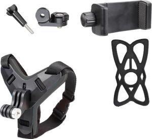 Aksiyon Kamera ve Telefon Tutucu Kask Aparatı Gezi Seyahat ve Sürüşlerde Kullanmak Için Cep Telefonu Kask Tutucu (Tüm Modeller Ile Uyumlu) X001