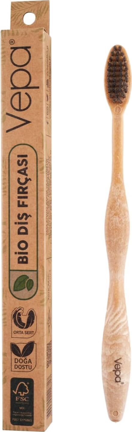 Vepa Bio Ahşap Elite Diş Fırçası Kraft Kutu