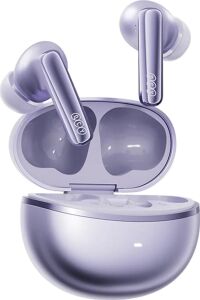 Qcy Melobuds N70 Bluetooth Kulaklık, Hi-Res Audio, Ldac, 50DB Hibrit Anc, Kablosuz Şarj, 50 Saat Pil Ömrü, 6 Mikrofon, Kulakiçi, Mor