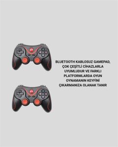 Bluetooth Kablosuz Oyun Kolu – Android iPhone Pc Uyumlu
