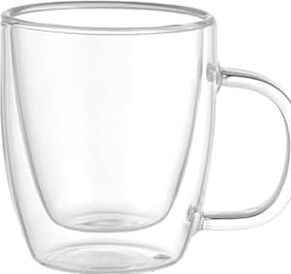 Vetro Borosilikat Çift Camlı Kulplu Bardak 310ML (2AD)