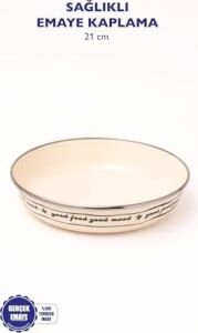 Mood Emaye Bowl Tabağı - Bowl Kase - Salata Kasesi - Sunum Kasesi