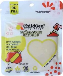 Doğal Oyun Hamuru - Beyaz -Vakumlu Kartuş Paket