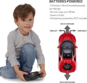 Rastar 1:14 Ferrari SF90 Stradale Uzaktan Kumandalı Araba 2.4ghz Kesintisiz Frekans Ileri Geri Sürüş Esnasında Yanan Ön ve Arka LED Farlı 34 cm  Oyuncak Araba Kırmızı