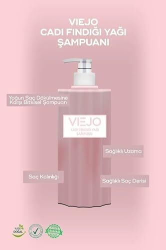 Vıejo Cadı Fındığı Şampuanı - Saç Dökülmesine Karşı ve Yeni Saç Oluşumu Sağlayan Onarıcı Akıllı Şampuan