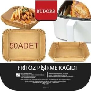 Airfryer Pişirme Kağıdı 50 Adet Airfrey Yagli Kagit Pisirme Kagidi Fritoz Air Fryer Hava Fritözü