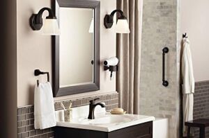 Moen YB5103ORB Voss Çift Bornoz Kancası, Yağlı Bronz