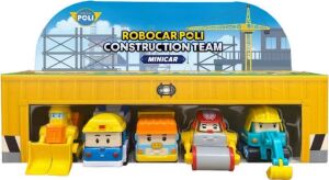 Robocar Poli Mini Inşaat Araçları 5'li Set