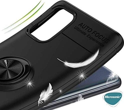 Galaxy A71 Için Kılıf Kickstand Ring Holder Kırmızı [galaxy A71 ile Uyumlu Kılıf - Kırmızı]