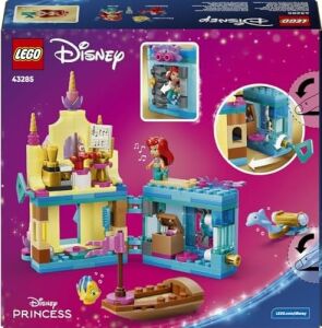 Princess Ariel'in Sihirli Mini Sarayı 43285 – 5 Yaş ve Üzeri Için Ariel, Flounder ve Sebastian Karakterleri ile Mağara Içeren Yaratıcı Oyuncak Yapım Seti, Hediye Fikri (179 Parça)