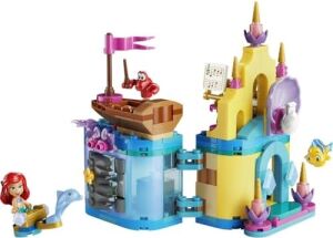 Princess Ariel'in Sihirli Mini Sarayı 43285 – 5 Yaş ve Üzeri Için Ariel, Flounder ve Sebastian Karakterleri ile Mağara Içeren Yaratıcı Oyuncak Yapım Seti, Hediye Fikri (179 Parça)