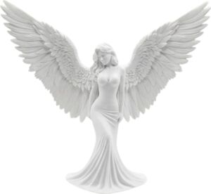 Minimalist Melek Insan Figürlü 3D Heykel Dekoratif Biblo Ev Dekoru