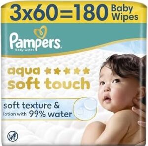 Aqua Soft Touch Bebek Islak Havlu 3 Paket 180 Yaprak