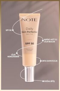 Daily Skin Perfector Skin Tint 120 Spf 50 Ton Eşitleyici Doğal Bitişli Renkli Nemlendirici