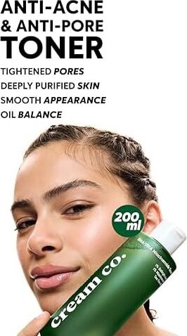 Cream Co. Akne & Siyah Nokta Karşıtı Gözenek Sıkılaştırıcı Bha/pha Niacinamide Salisilik Asit Tonik 200 ml