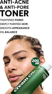 Cream Co. Akne & Siyah Nokta Karşıtı Gözenek Sıkılaştırıcı Bha/pha Niacinamide Salisilik Asit Tonik 200 ml