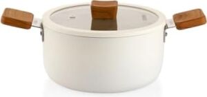 Ceramoni Seramik Derin Tencere 20 Cm-Krem