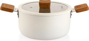 Ceramoni Seramik Derin Tencere 20 Cm-Krem